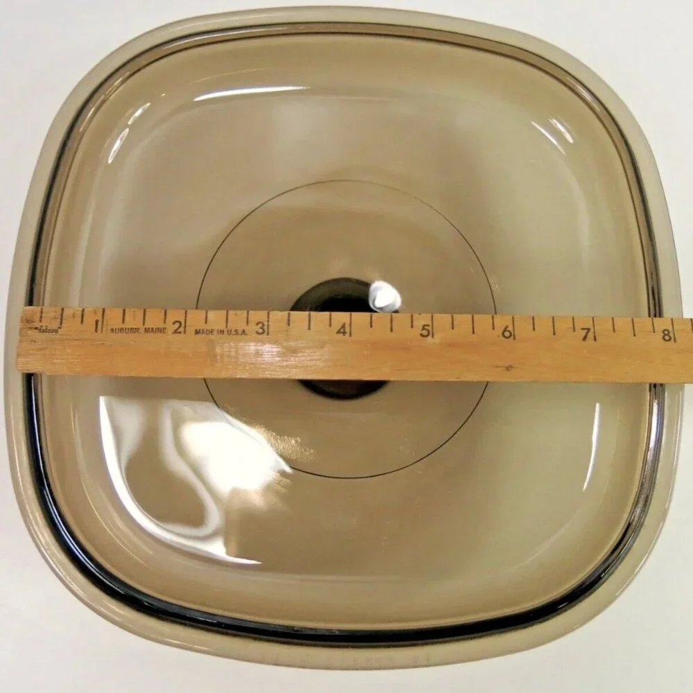 NEW Corning Ware Pyrex Amber Brown Glass 8
